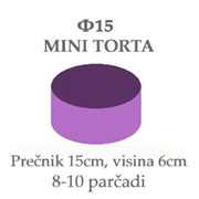 Ukusi torti Ф15 - Mini torta
